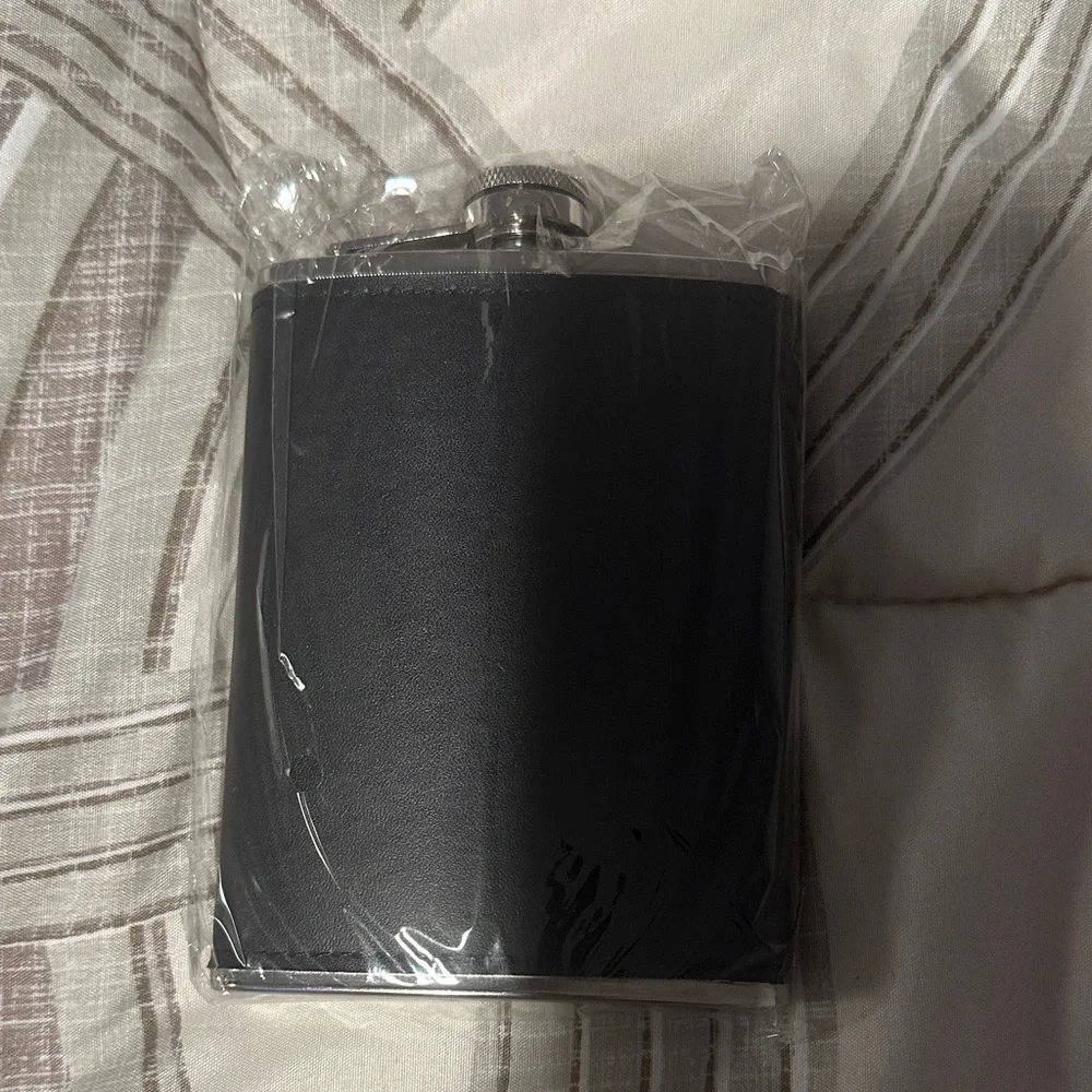Black Stainless Steel Flask